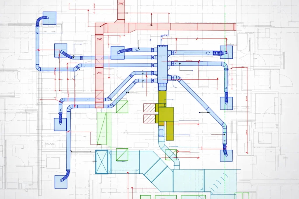 MEP shop drawing services in Adelaide BIM coordination model