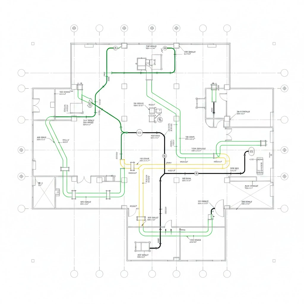 HVAC shop drawings created through HVAC drafting and BIM modelling in Sydney