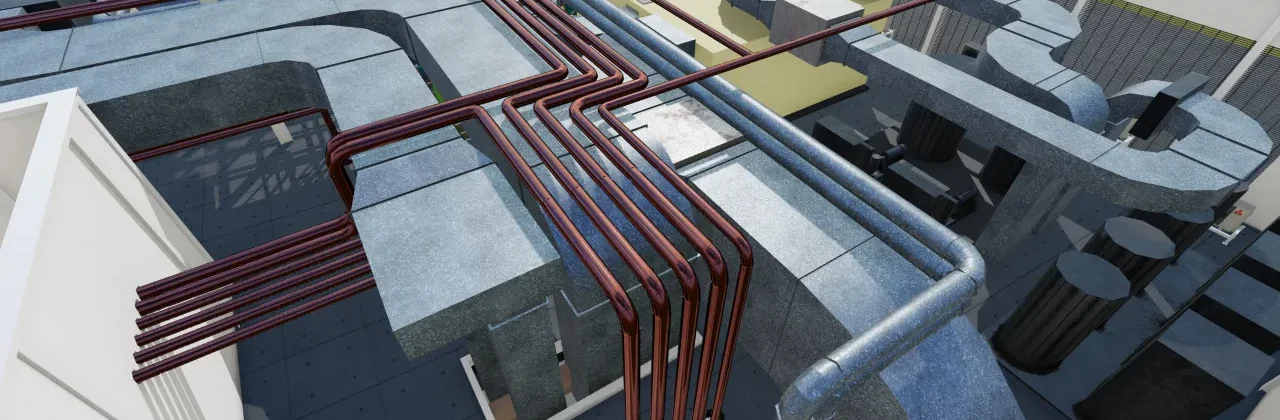 HVAC (Mechanical) Drafting Services - Meter Built